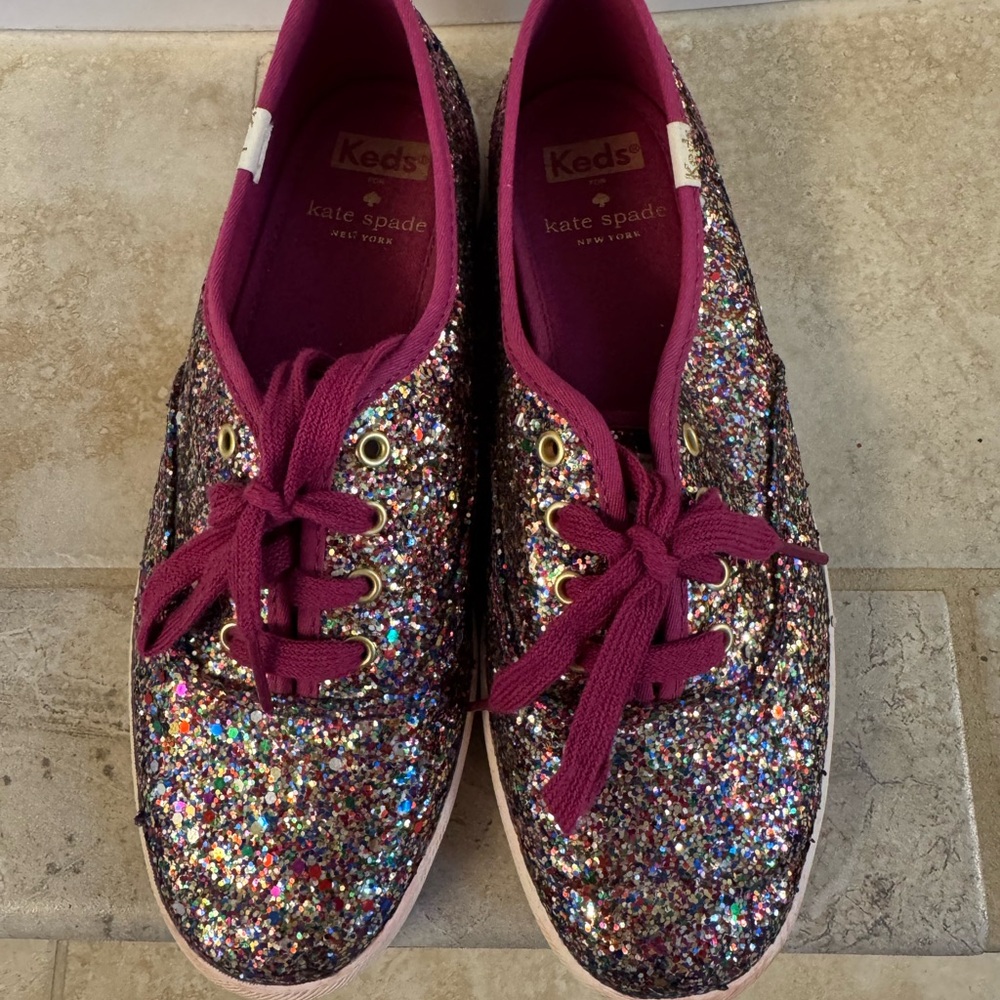 Kate Spade Multicolor Glitter Sneakers